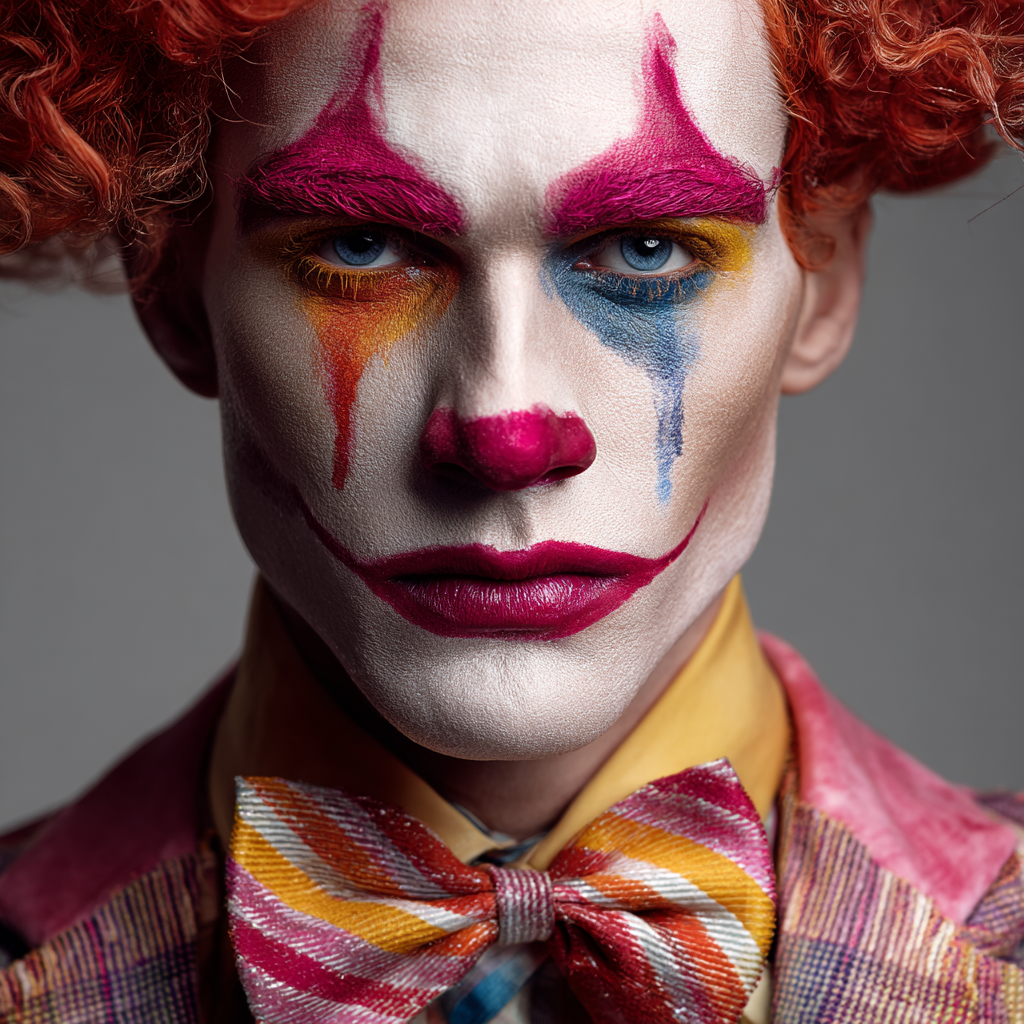 philwalton Very handsome clown wearing makeup Full color image bdef ada aed